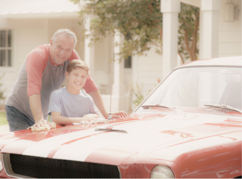 Dad's vintage car